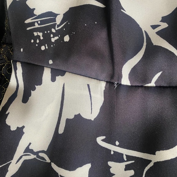 Bailey 44 Black White Andi Midi Dress Sz XS - Picture 11 of 12